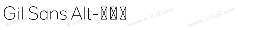 Gil Sans Alt字体转换
